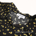 Ladies high quality woven printed blouse